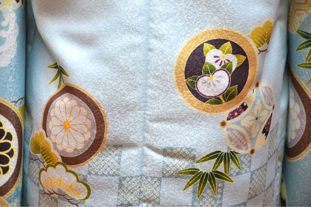 1点のみ　在庫処分特価　七五三 着物 3歳 男の子 被布セット 花うさぎ 兜柄