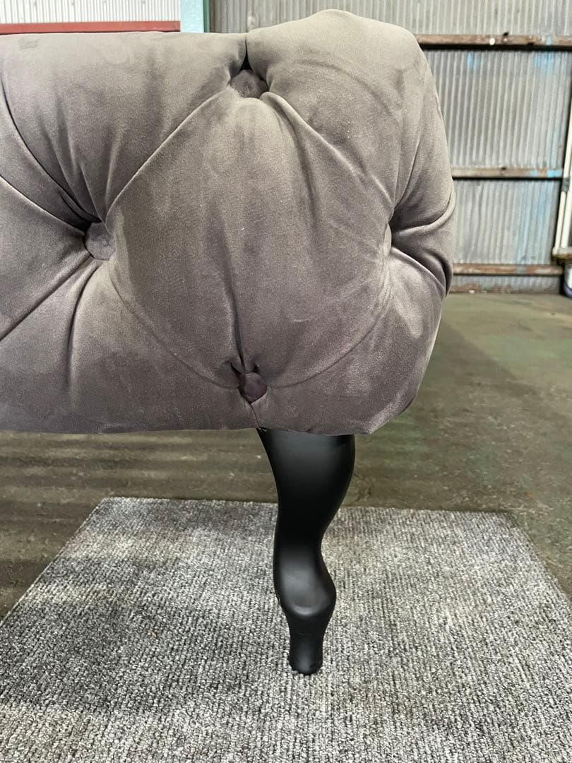 KARE デザイア ベルベットシルバーグレイ ベッド クイーンサイズ