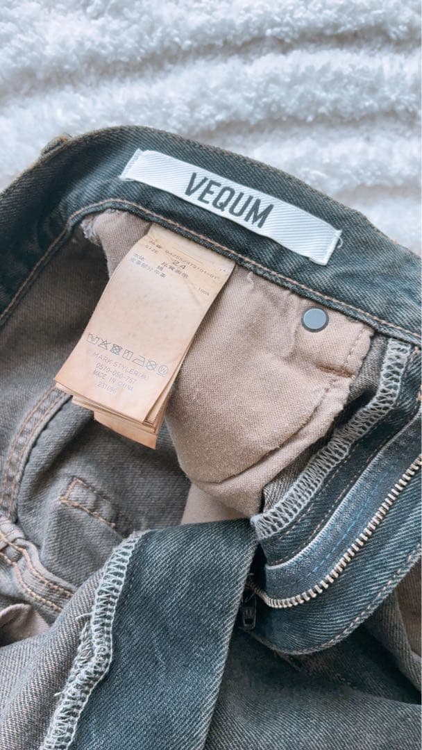 【VEQUM】RIM WIDE JEANS