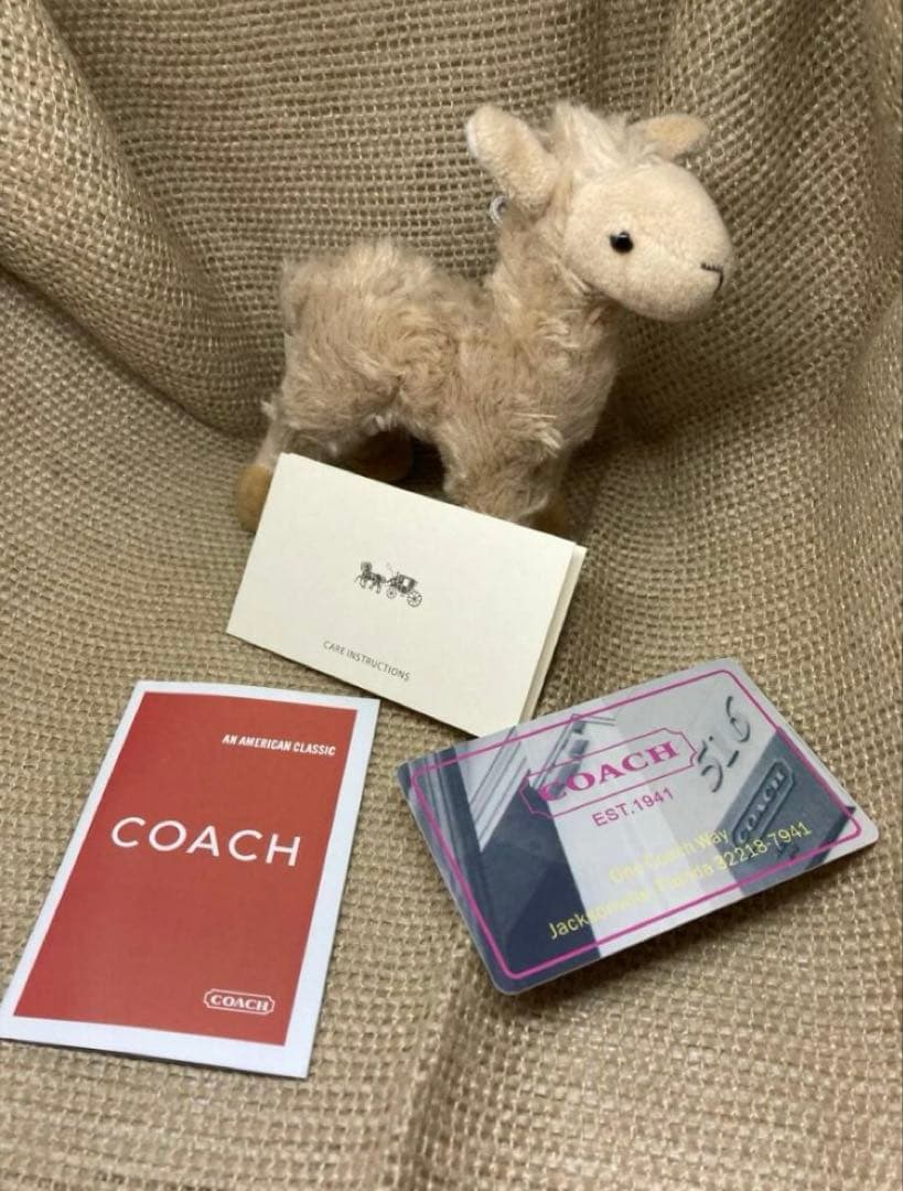 COACH　コーチ　C0082　二つ折り財布　ラグジュアリー　ベージュ/ブラウン
