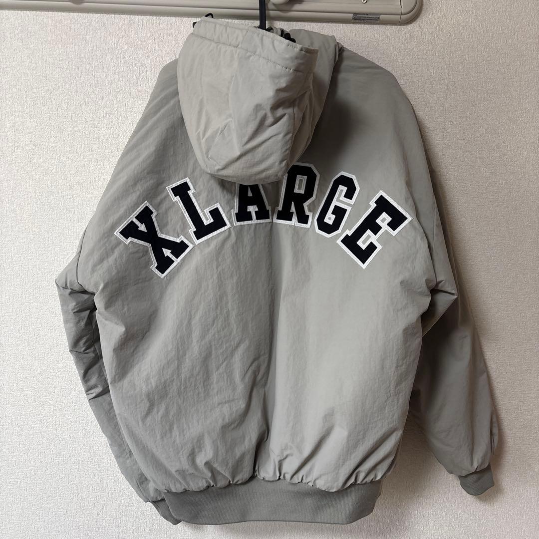 xlarge ナイロン ダウンジャケット グレー L