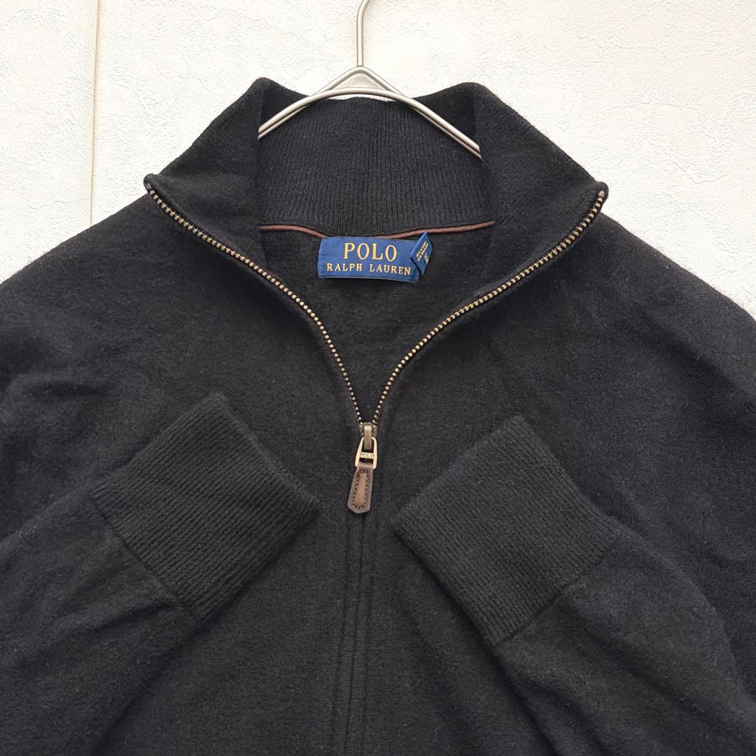 POLO RALPH LAUREN ウール フルジップ メンズS 黒