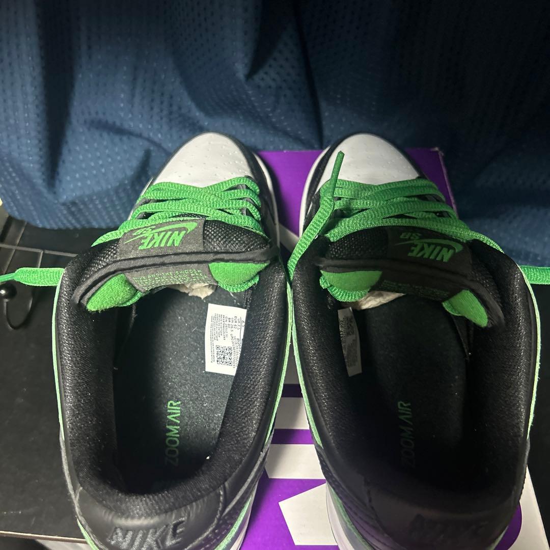 スケートボード Nike Dunk Low Pro SB Black/White/Green