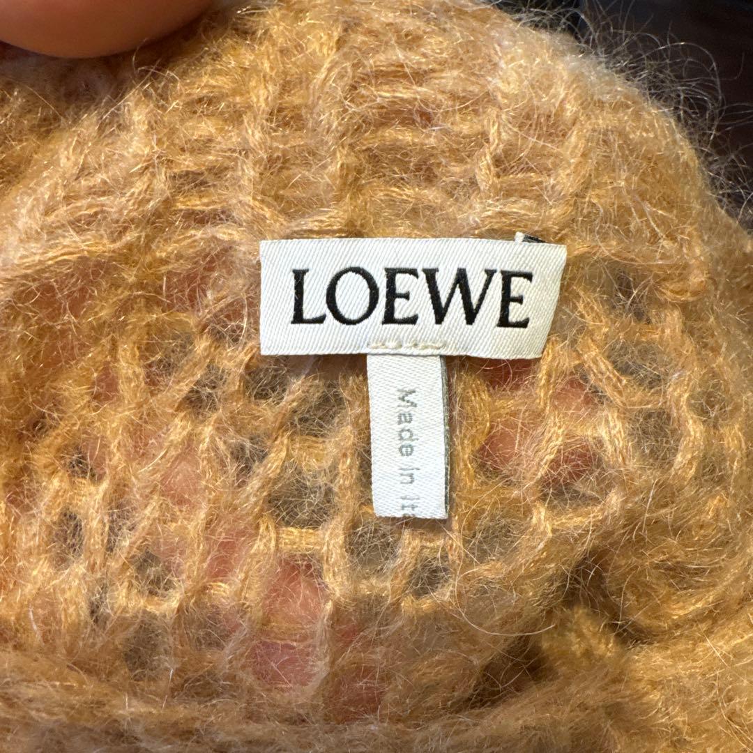LOEWE アナグラム　ベージュモヘアニット