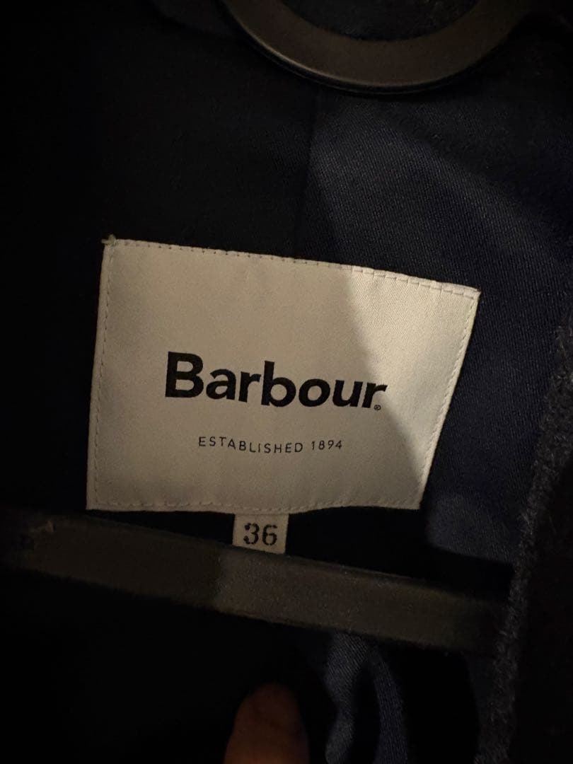 Barbour ミリタリーコート トレンチコート ネイビー