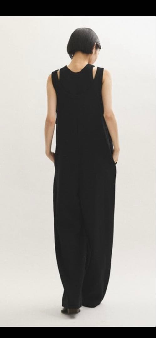 アダムエロペ Wフェイスジャージーセットロンパース ブラック