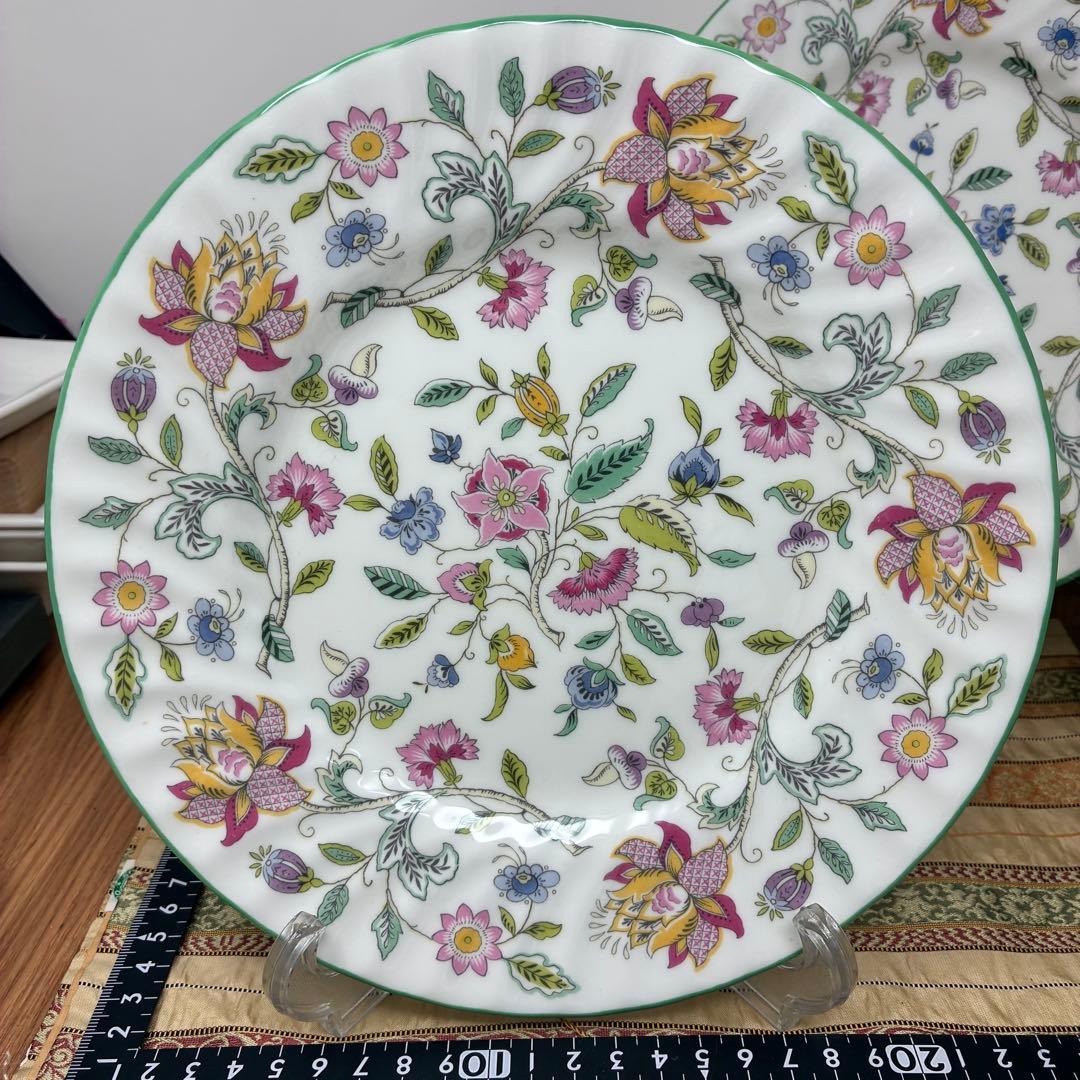 ミントン ハドンホール グリーン プレート 23㎝ 5枚セット