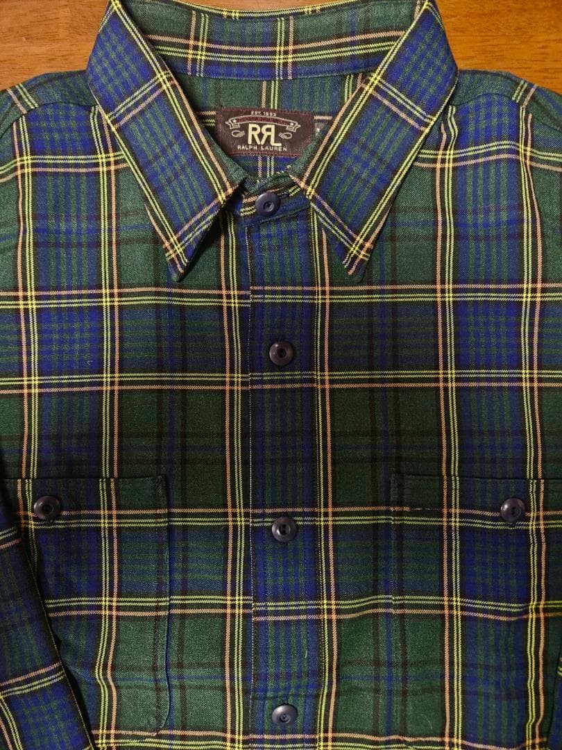 新品未使用DOUBLE RLアーカン チェック長袖ネルシャツ（XL)