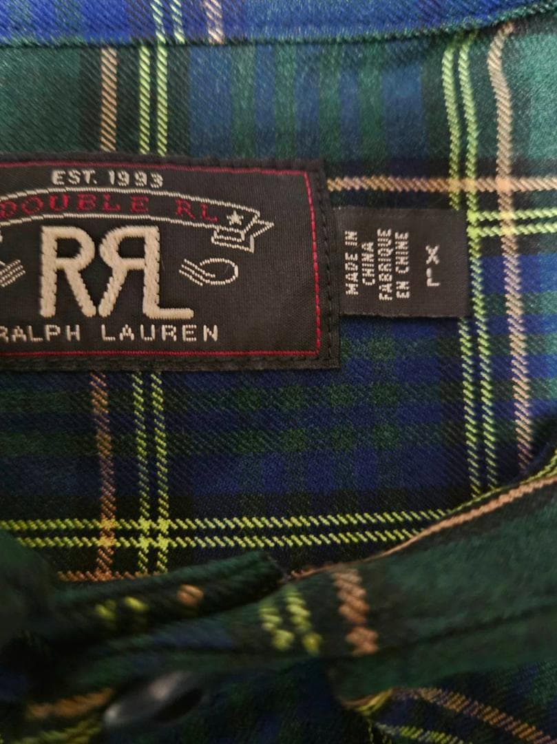 新品未使用DOUBLE RLアーカン チェック長袖ネルシャツ（XL)