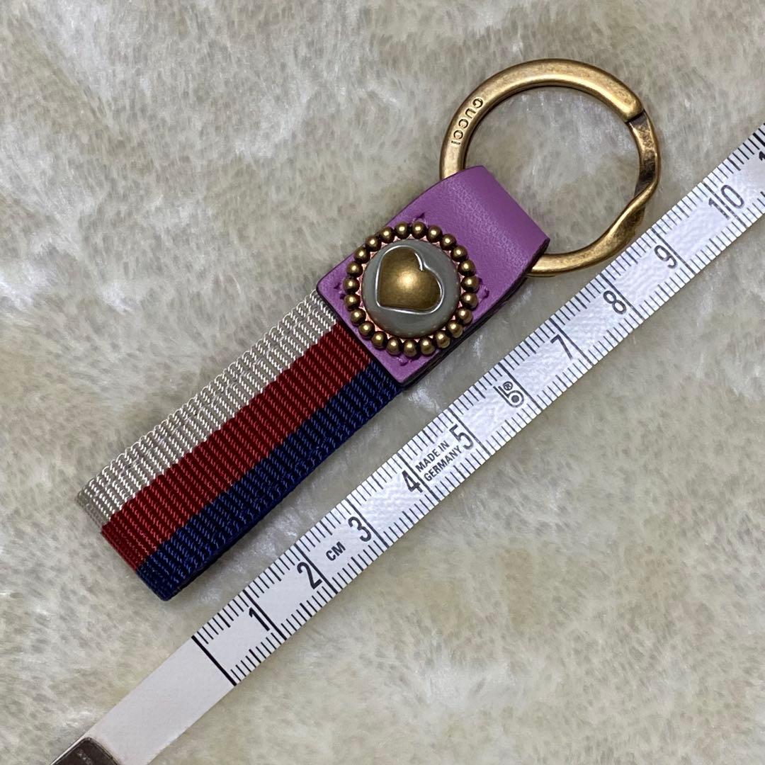 付属品完備❗️新品保管品✨グッチ　キーホルダー　シェリーライン　ハートパール