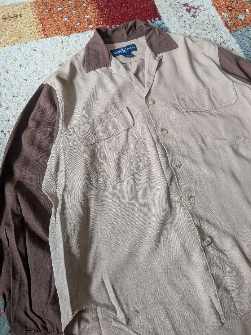 トップス 90's Ralph Lauren Rayon gabardine shirt