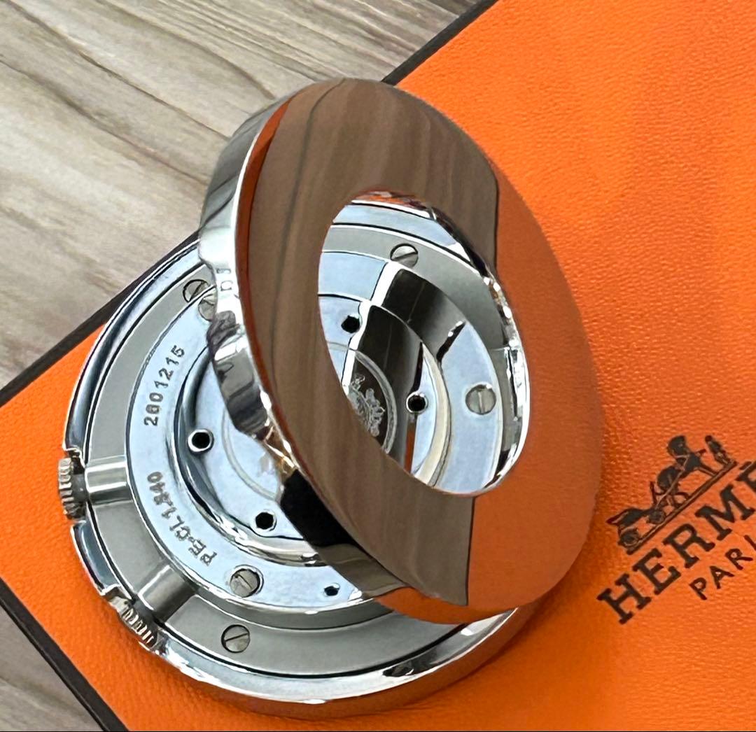 美品★エルメス HERMES置時計 PE-CL1.540 クリッパー リーベル