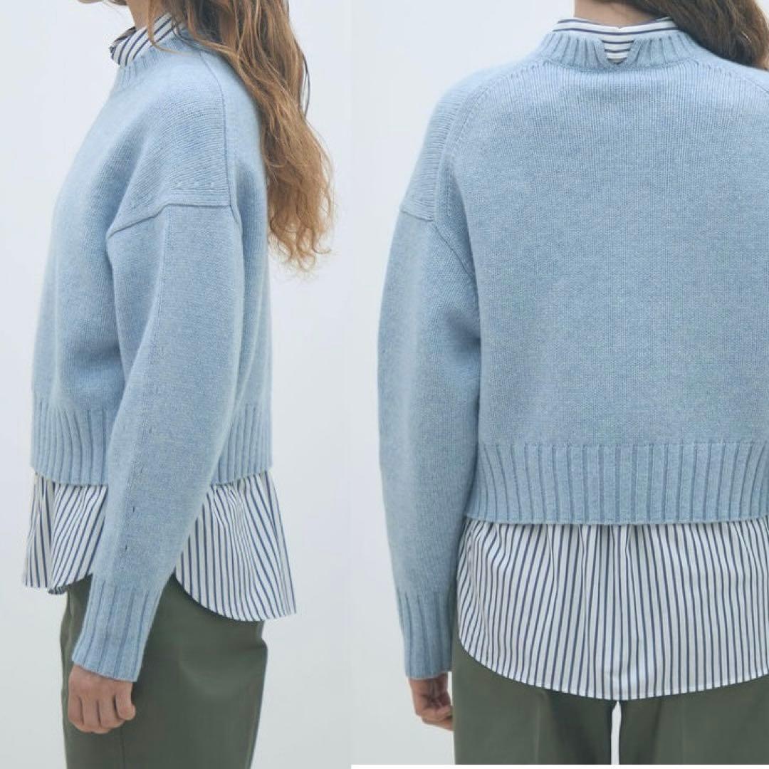 トゥモローランド MACPHEE ラムカシミヤ クルーネックプルオーバー