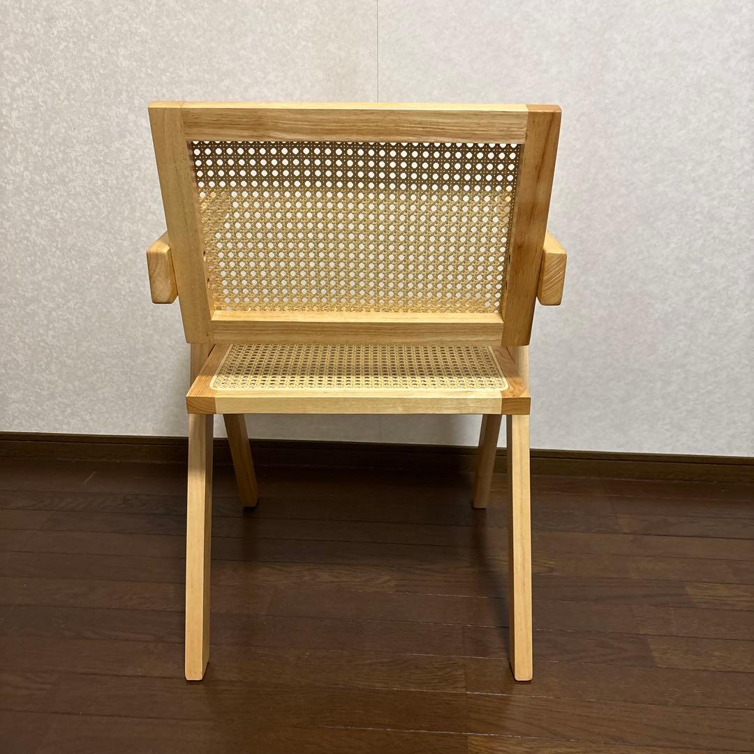 【美品】ピエールジャンヌレ ダイニングチェア アームチェア リプロダクト品 ②