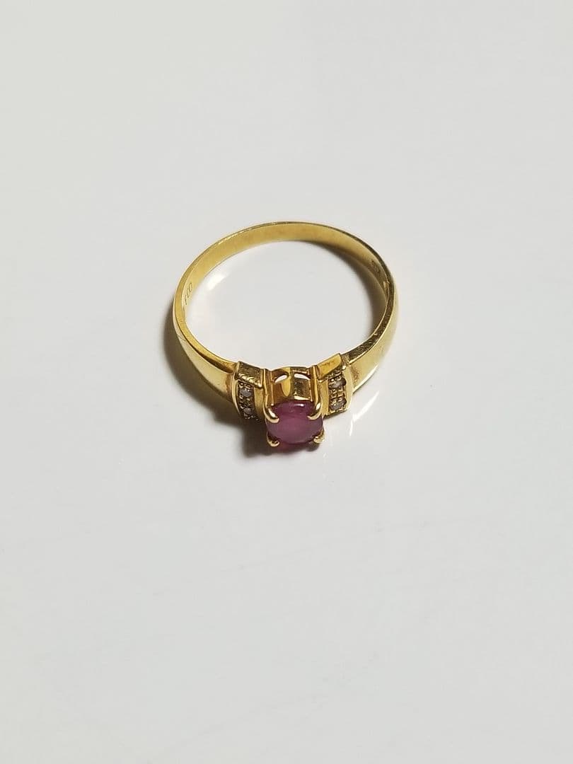 ク*ー様 中古18Kゴールドリングとイヤリングネックレス、4.61グラム