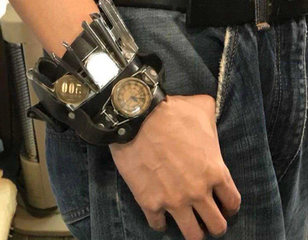末吉時計 スチームパンク リストバンド 小銭入れ ロック パンク 末吉晴男