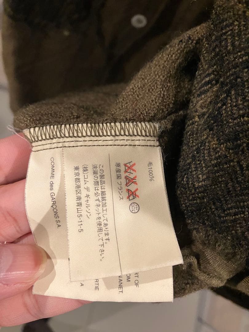 COMME des GARÇONS SHIRT パッチワークシャツ S