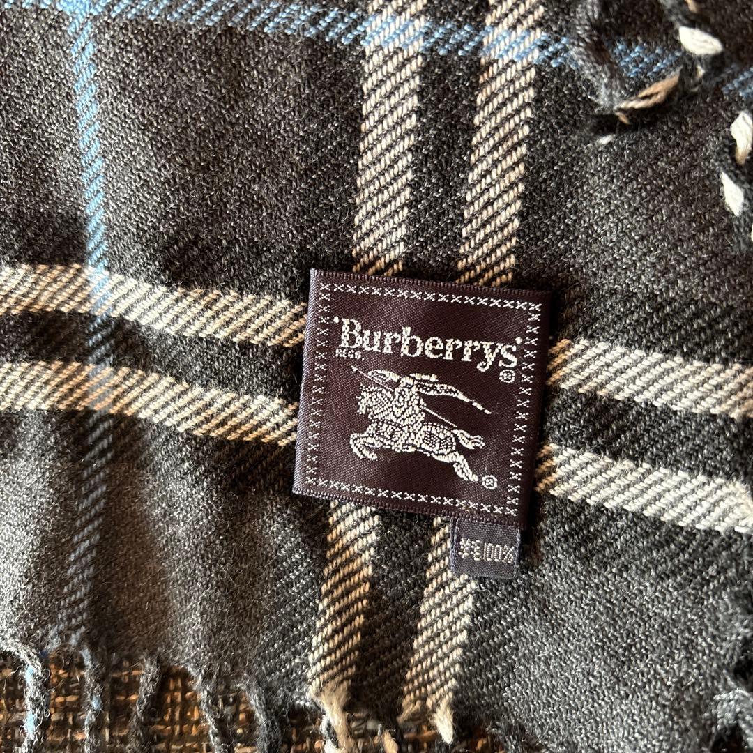 BURBERRYS バーバリー　 ビッグサイズストール　ウール100% マフラー