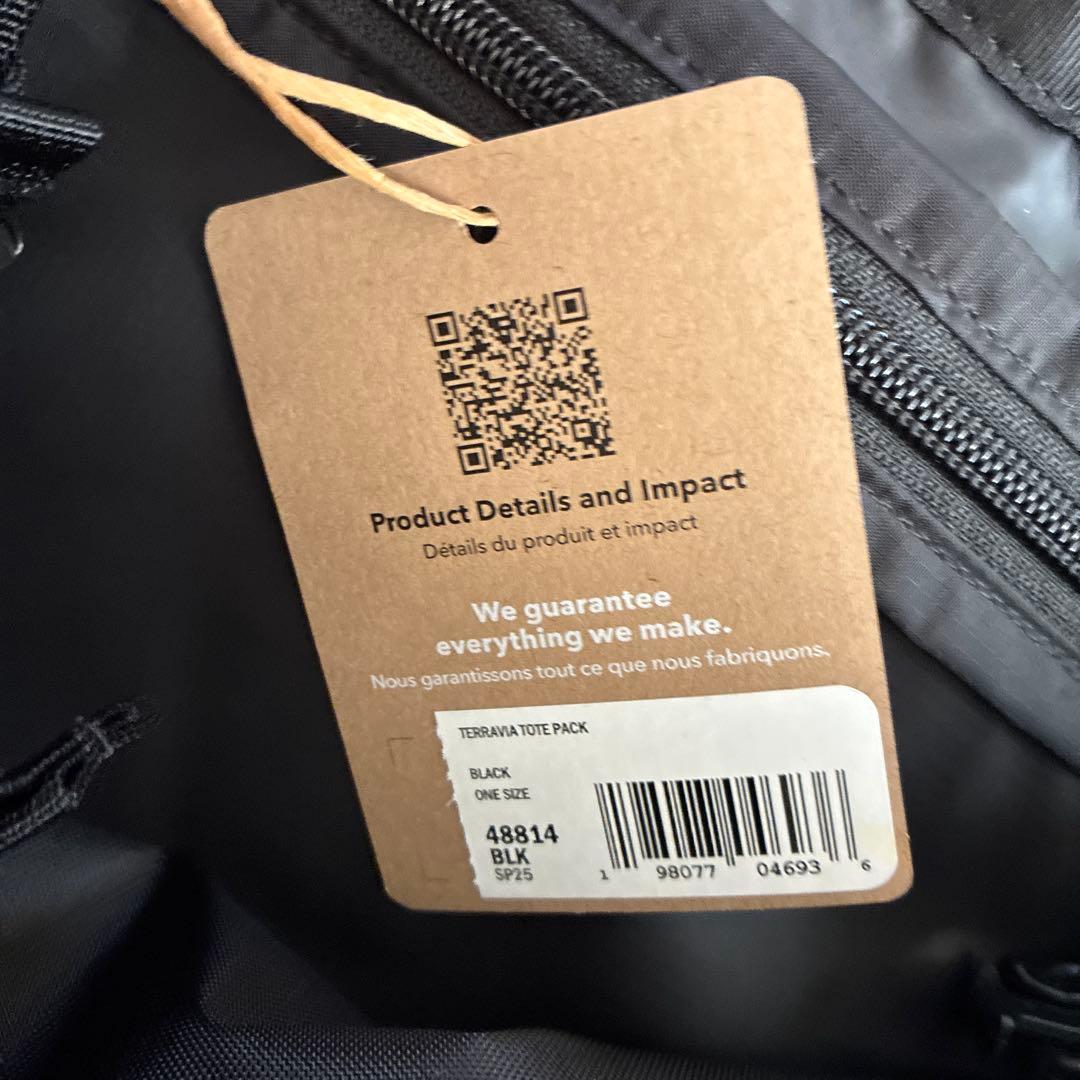 新品未使用　タグ付き　patagonia 黒 トートバッグ