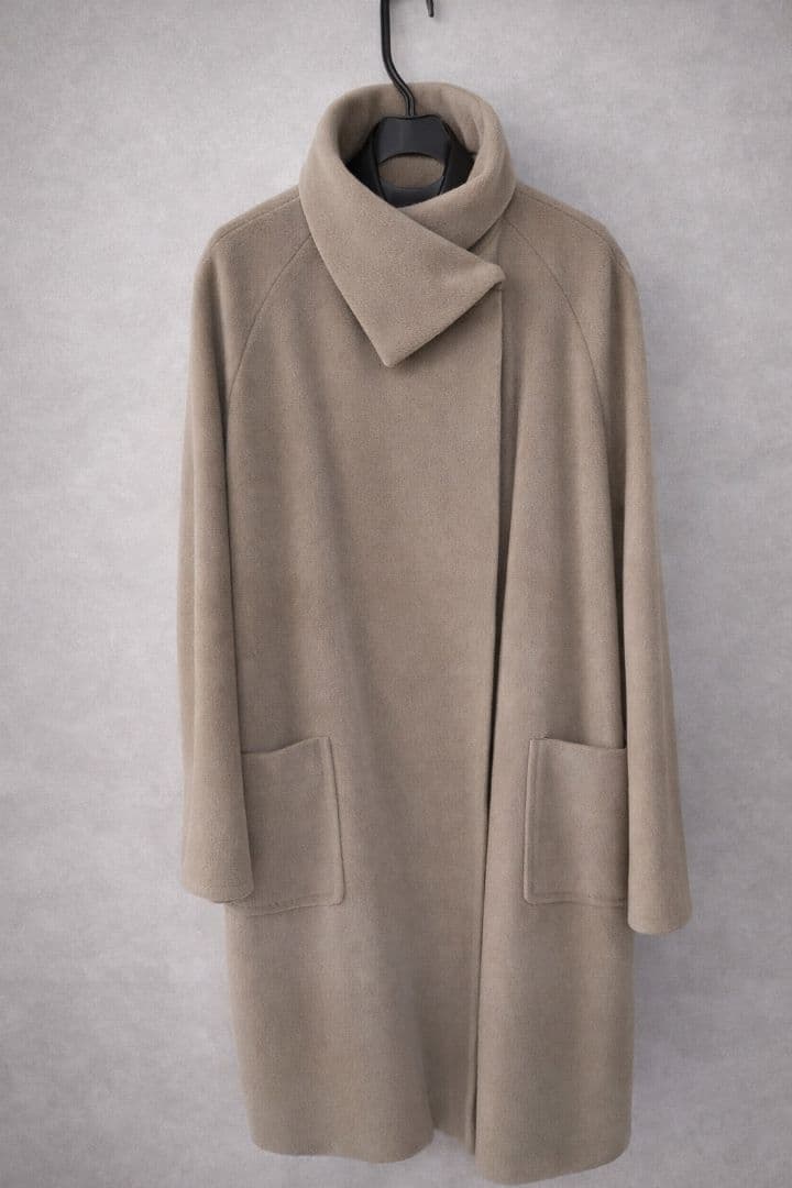 Max Mara カシミヤ混 白タグ　ロングコート　ベージュ イタリア製