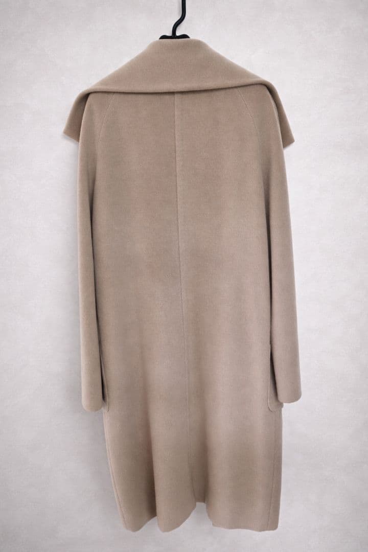 Max Mara カシミヤ混 白タグ　ロングコート　ベージュ イタリア製
