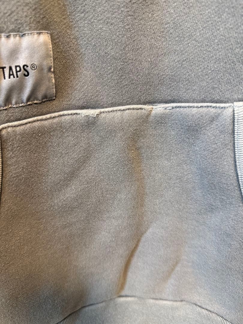 WTAPS ロゴパーカー　グレー　サイズ03 L