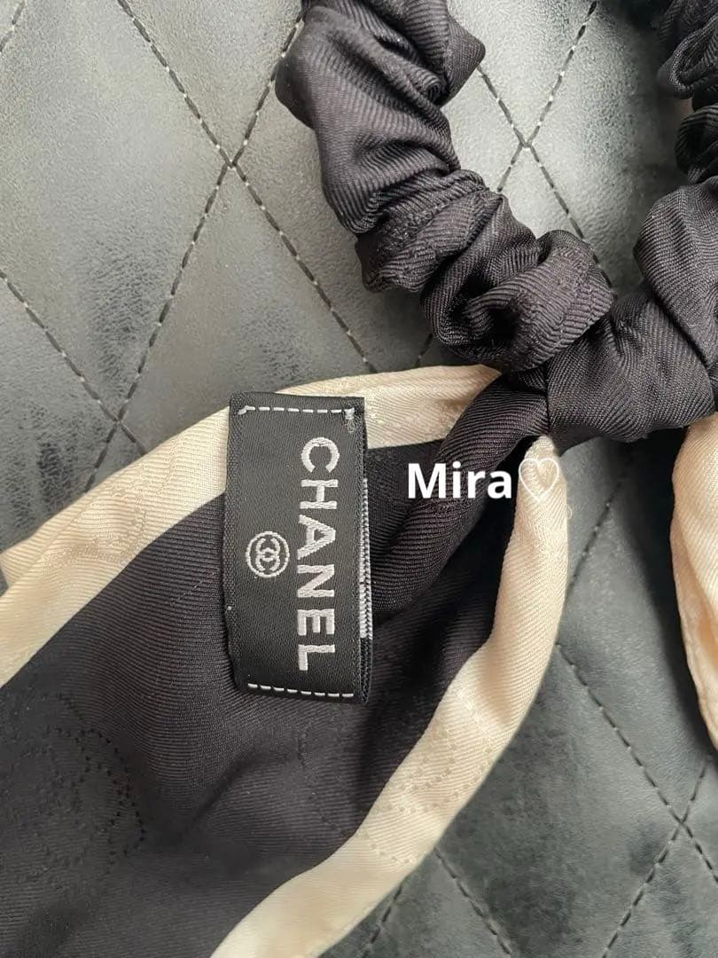 uuuu　Chanel リボン　シュシュ　ヘアゴム