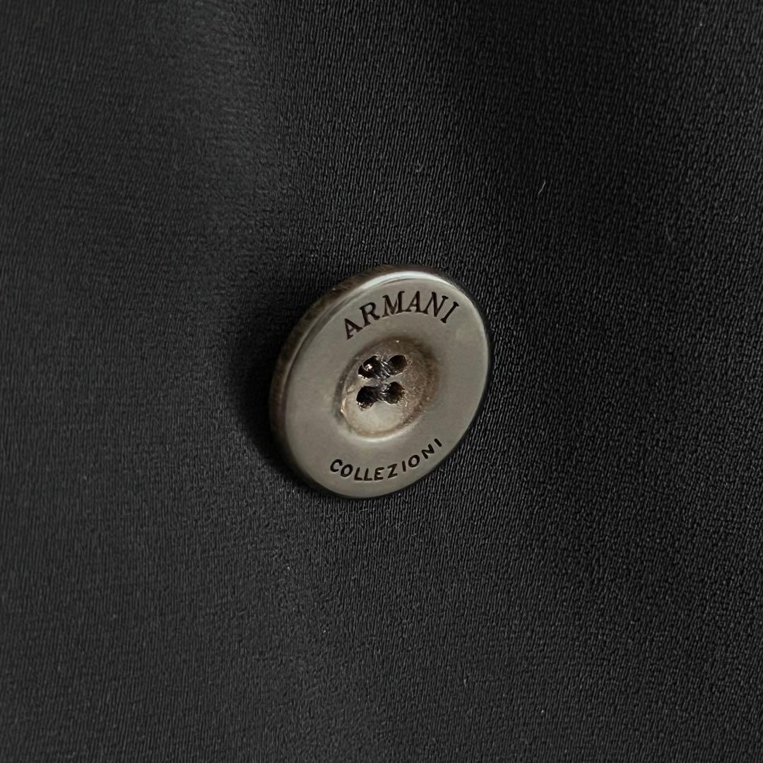 ARMANI アルマーニ シングルトレンチコート ロングコート ブラック 46