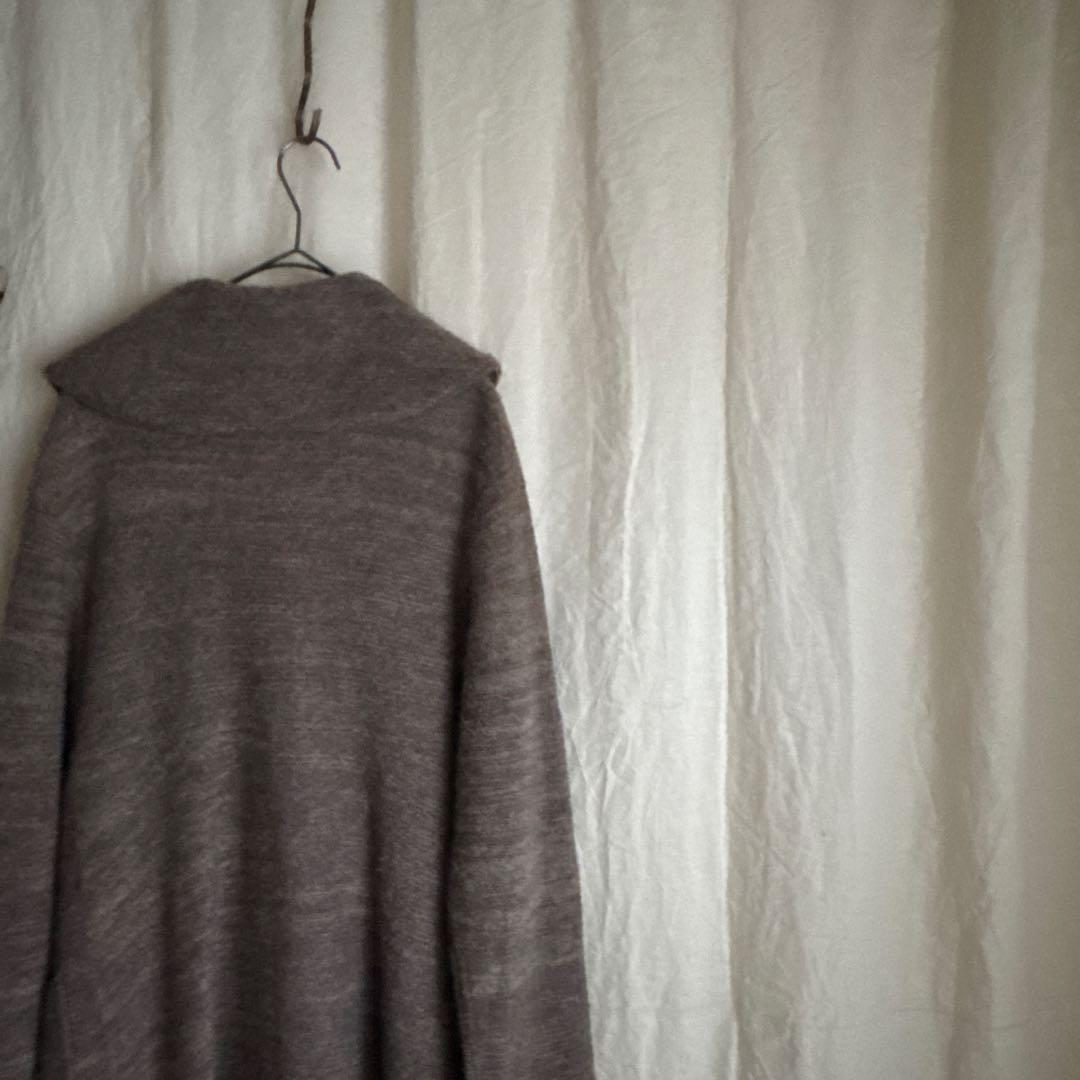 レア 45R アルパカウール ダブルボタン ロングコート SIZE3