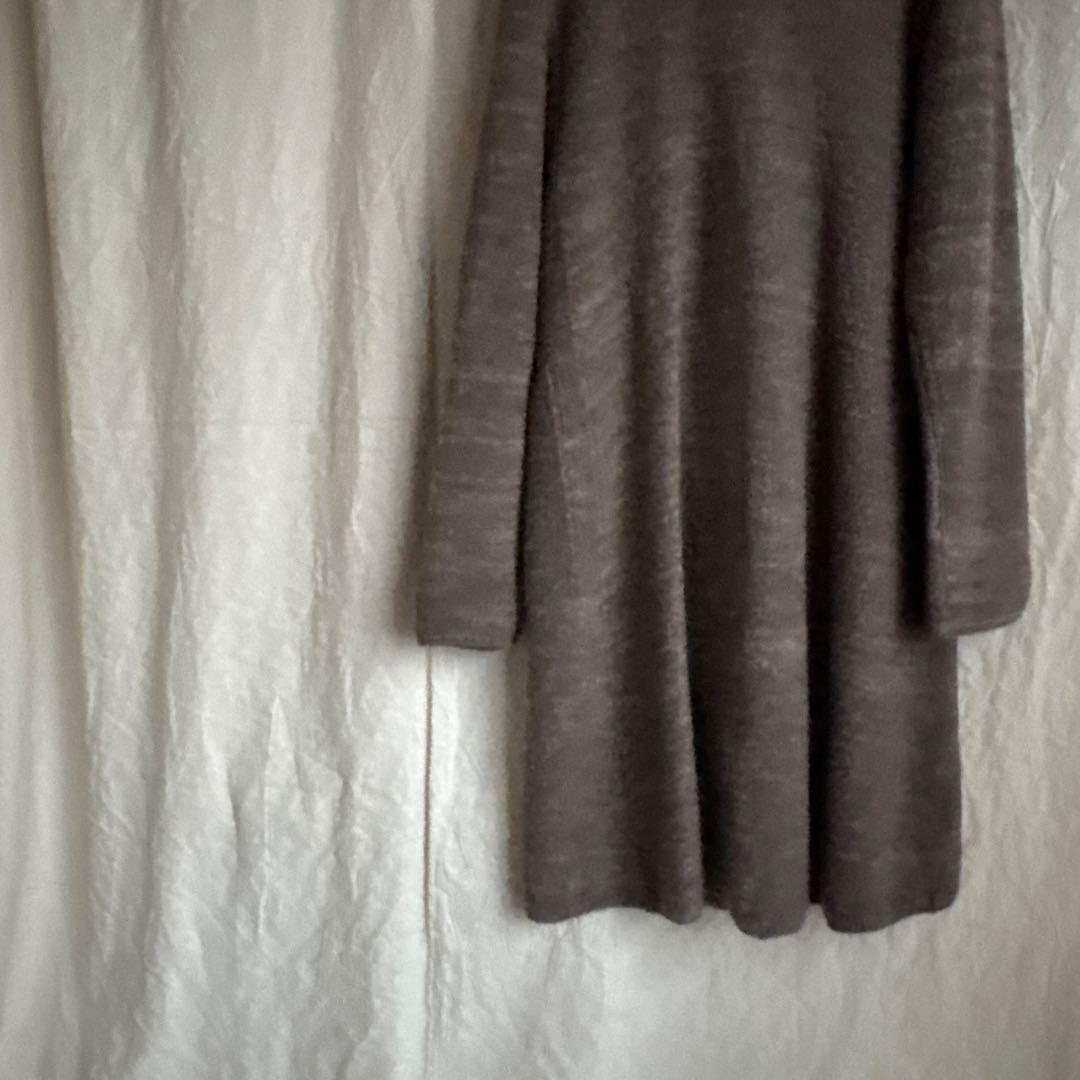 レア 45R アルパカウール ダブルボタン ロングコート SIZE3