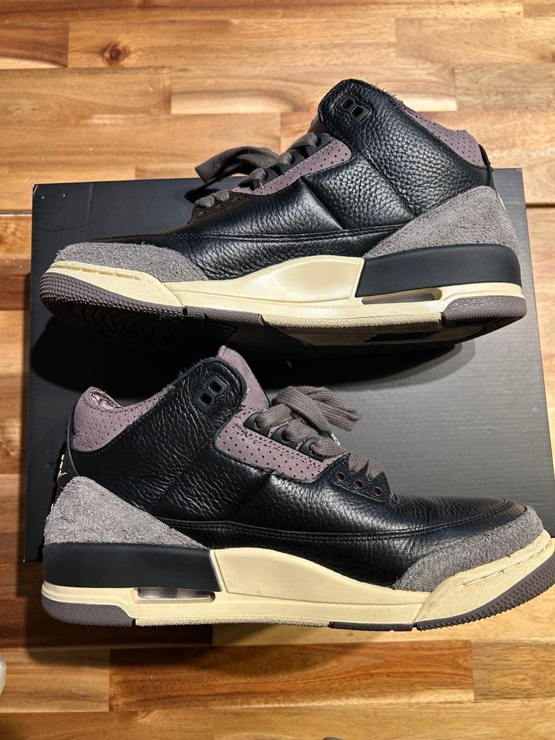 美品　A Ma Maniere Air Jordan 3 ブラック/グレーW27