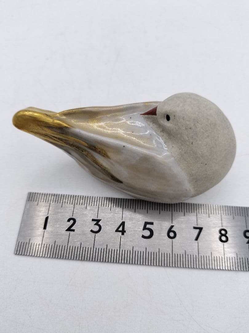 c637 香合 善所焼 都鳥 淡海陽炎園 木箱 茶道具 古物