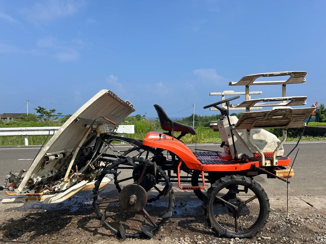 宮崎　クボタ　5条植え　田植機　ガソリン　田植え　田植え機　農機具　動画あり