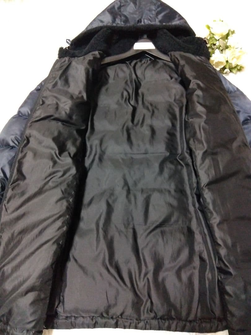 美品 23区 オンワード樫山 ダウンコート 2way ブラック 黒 M 38