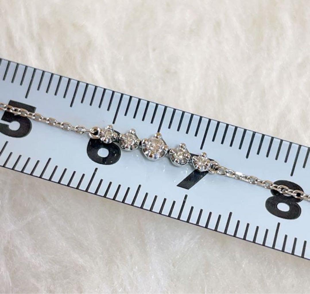 ヒロロです 4℃ K18ホワイトゴールド ブレスレット