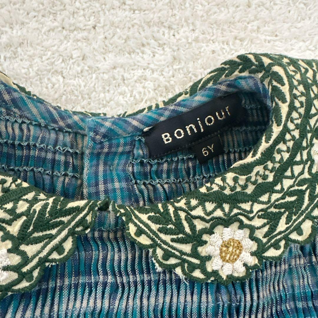 Bonjour 6Y チュニック 花柄刺繍