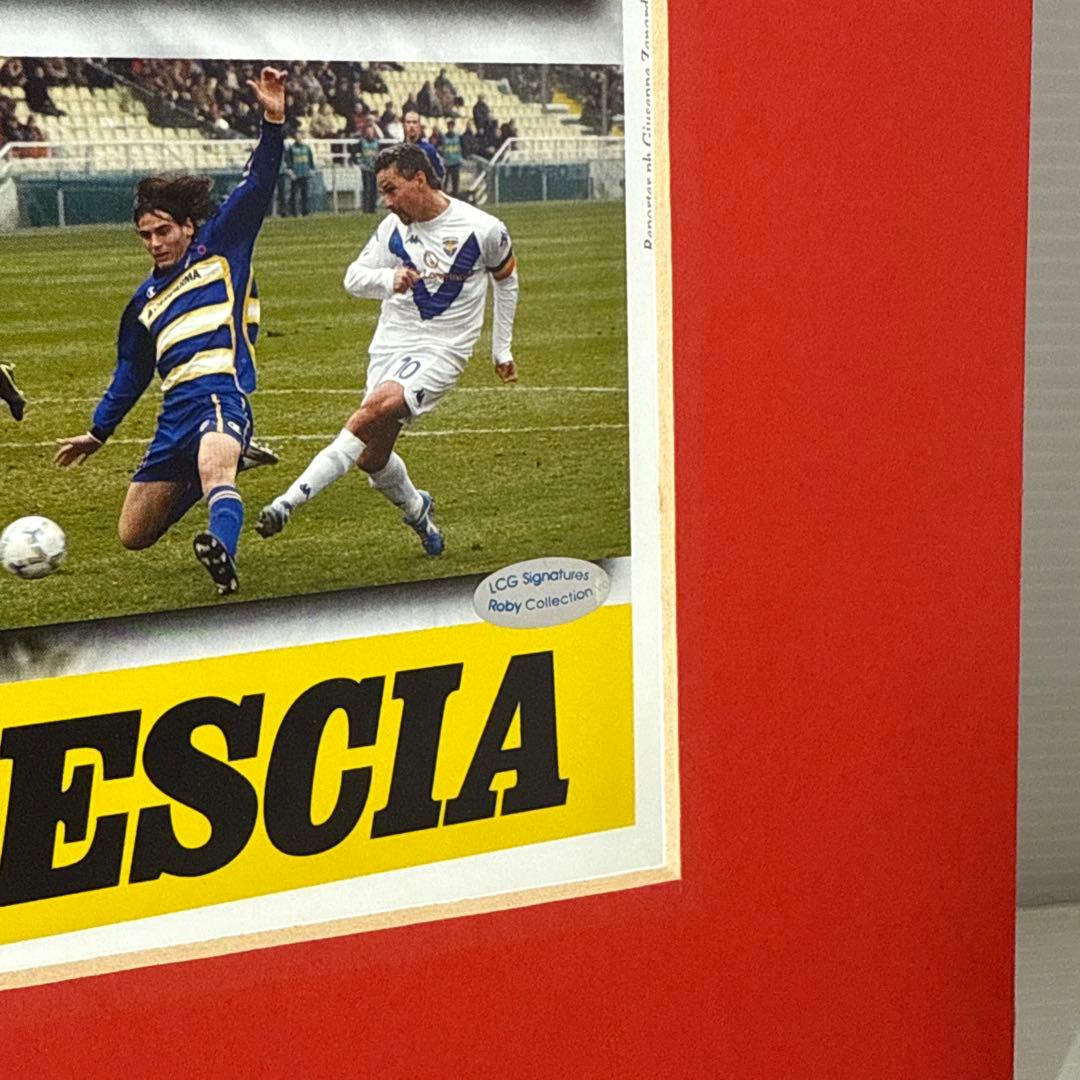 LCG証明書付！ 直筆サイン ロベルト・バッジョ ポスター サッカー 約A3
