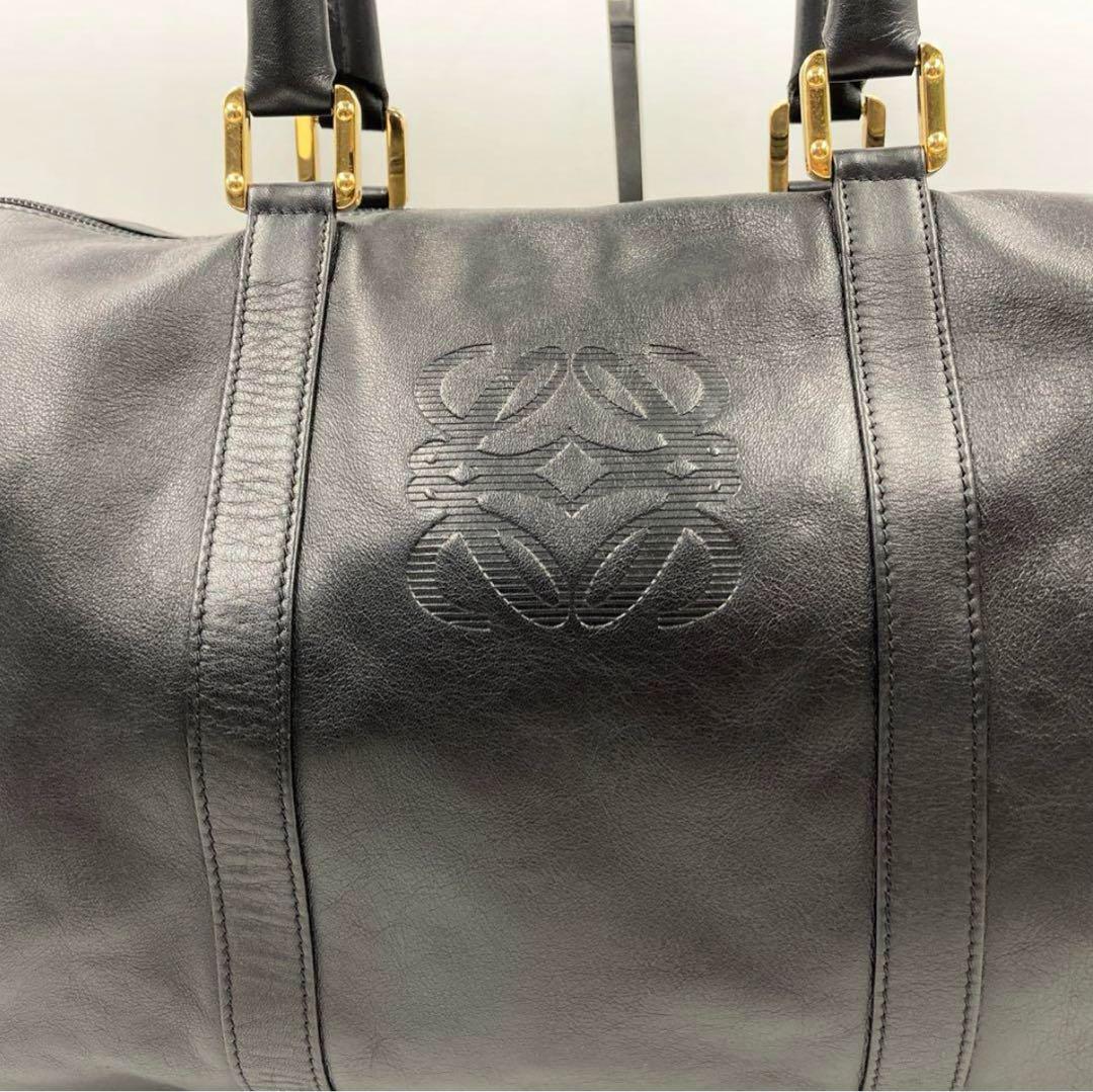 LOEWE ロエベ ミニボストン アマソナ アナグラム ハンドバッグ ブラック