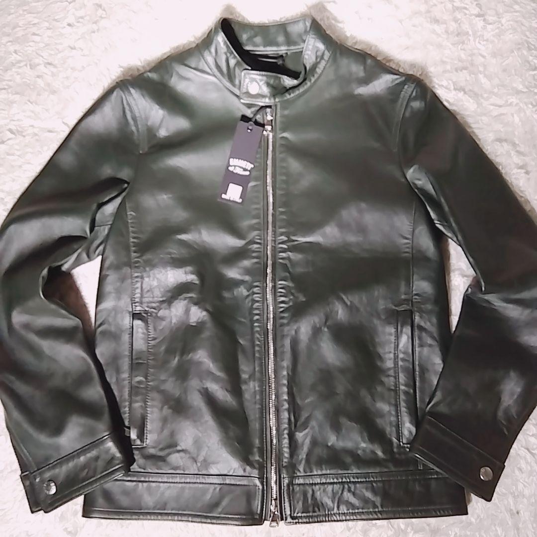 【タグ付 極美品 希少色】エンメティ　JURI　シングルライダースジャケット