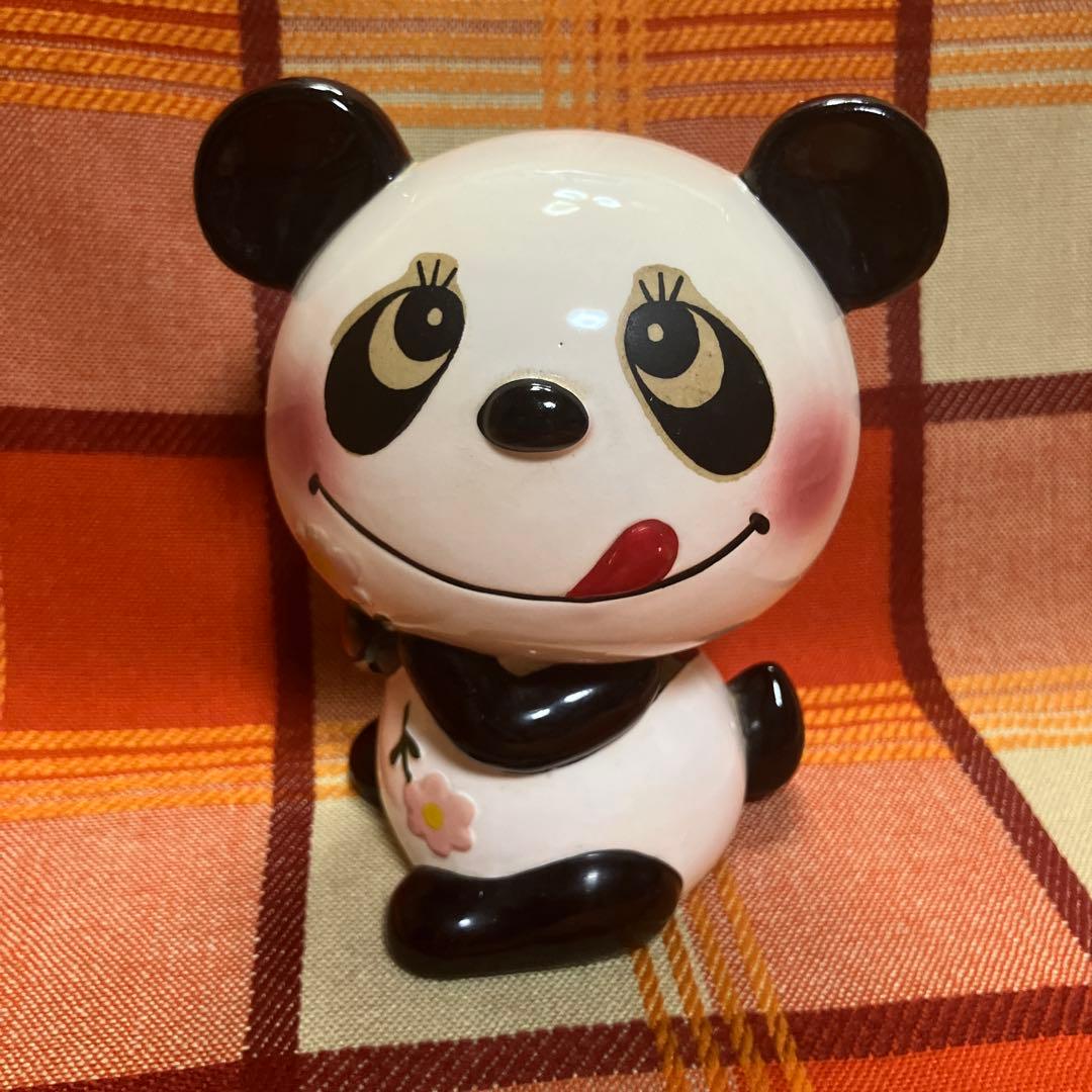 昭和レトロ　内藤ルネ　パンダさん　貯金箱
