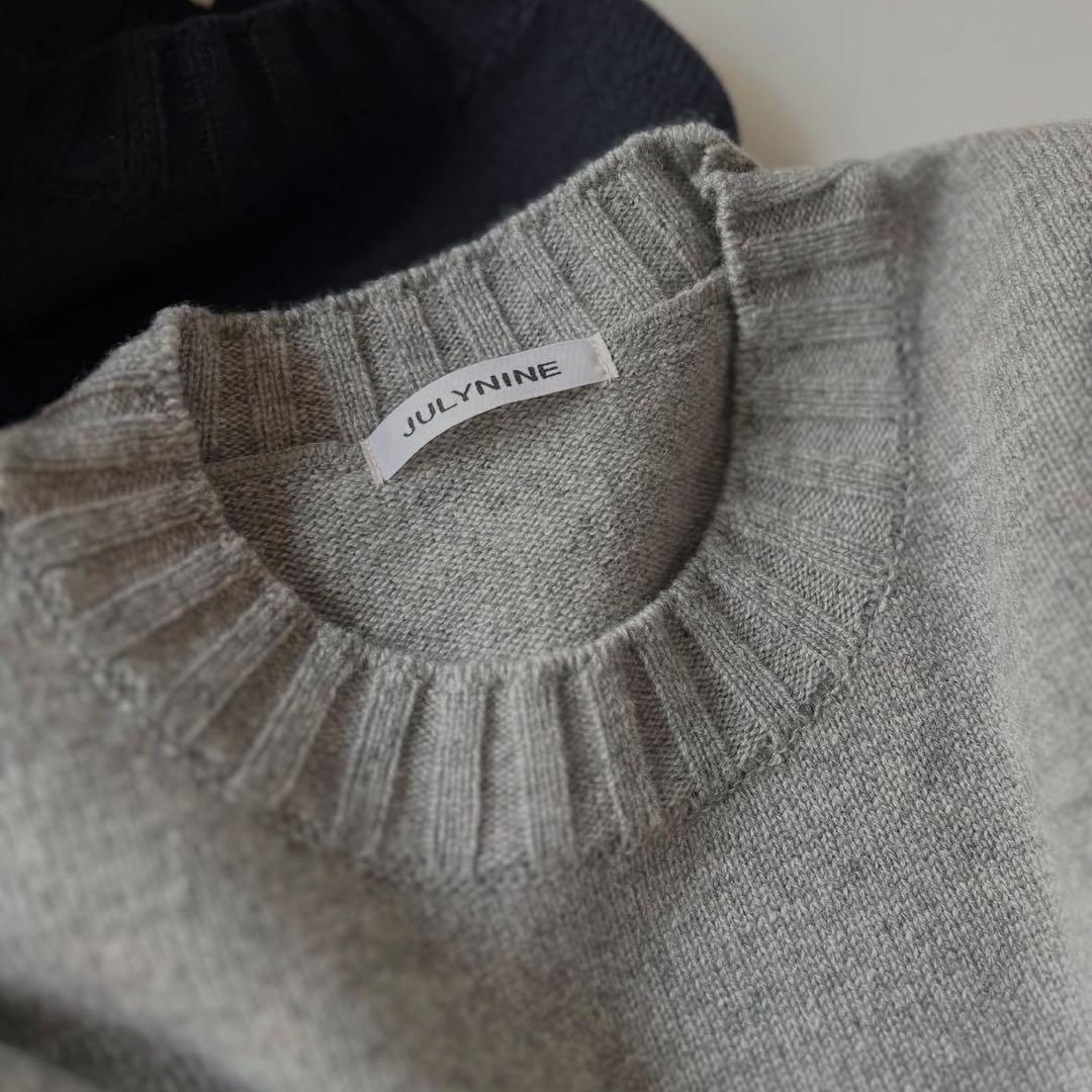 新品　タグ付き　グレー　julynine 2024-25AW セーター