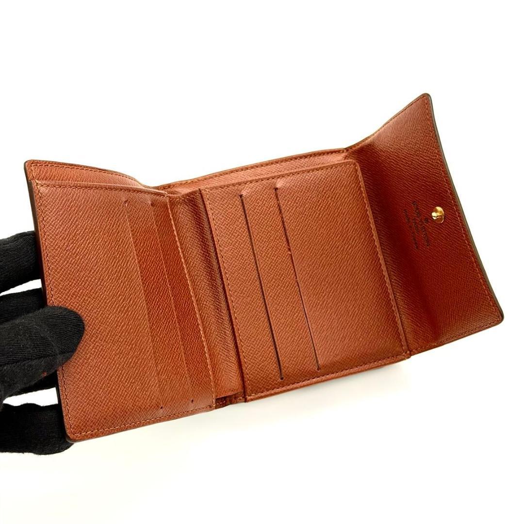 【良品】ルイヴィトン モノグラム ポルトモネ ビエ カルトクレディ Wホック財布