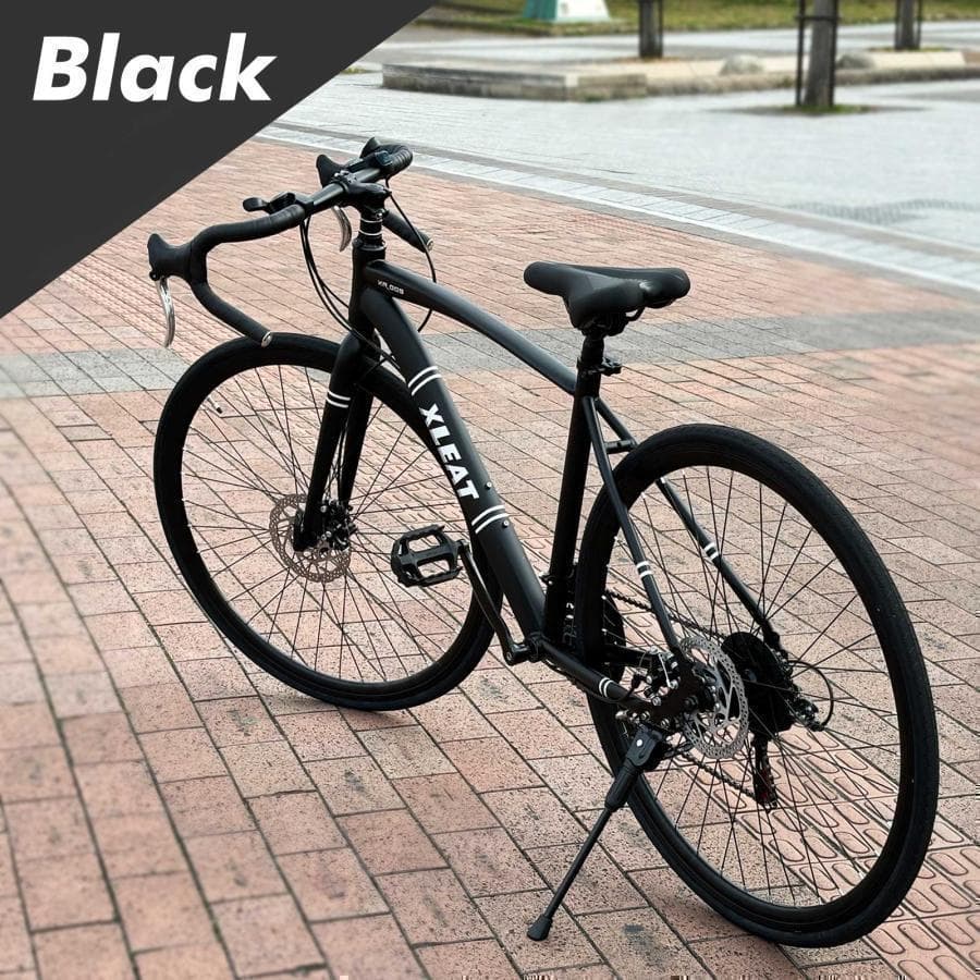 B1755 クロスバイク 自転車 マウンテン ロード アウトドア ブラック