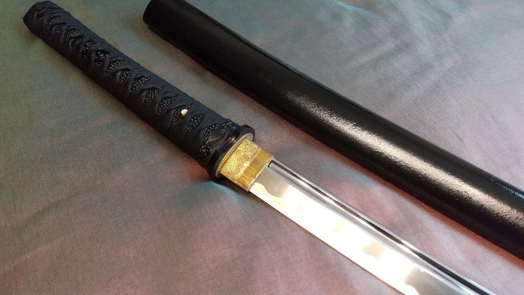 【樋入り互の目丁子乱れ】模造刀 舞踊 模擬刀 拵え 喰出し鍔 刀剣 日本刀 刀