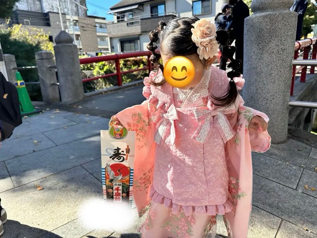 即日発送可能⭐︎七五三　3歳　女の子　キャサリンコテージ　ピンク　着物ドレス　美品