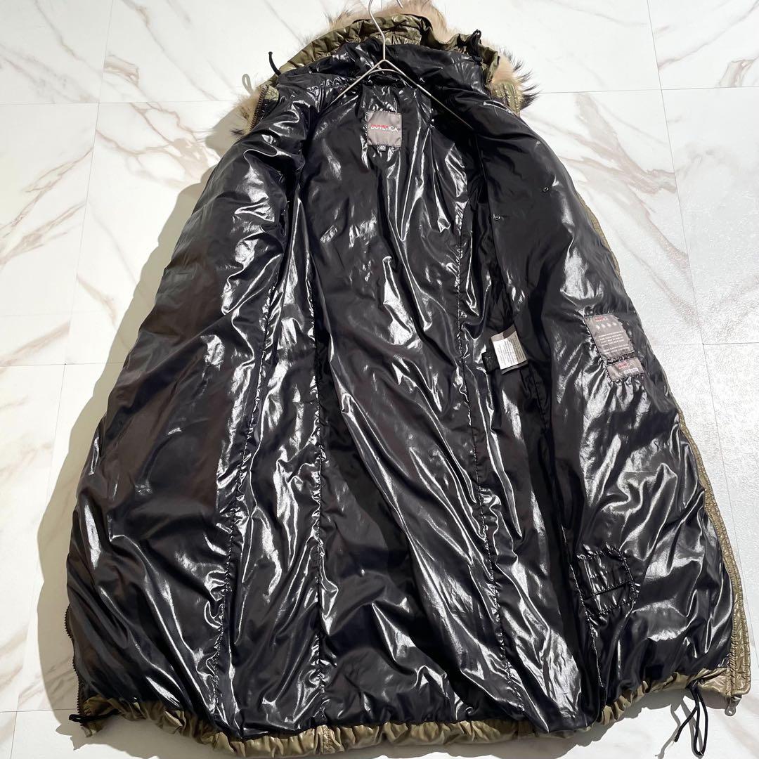 【美品✨】DUVETICA ダウンコート Alia ラクーンファー カーキ 40