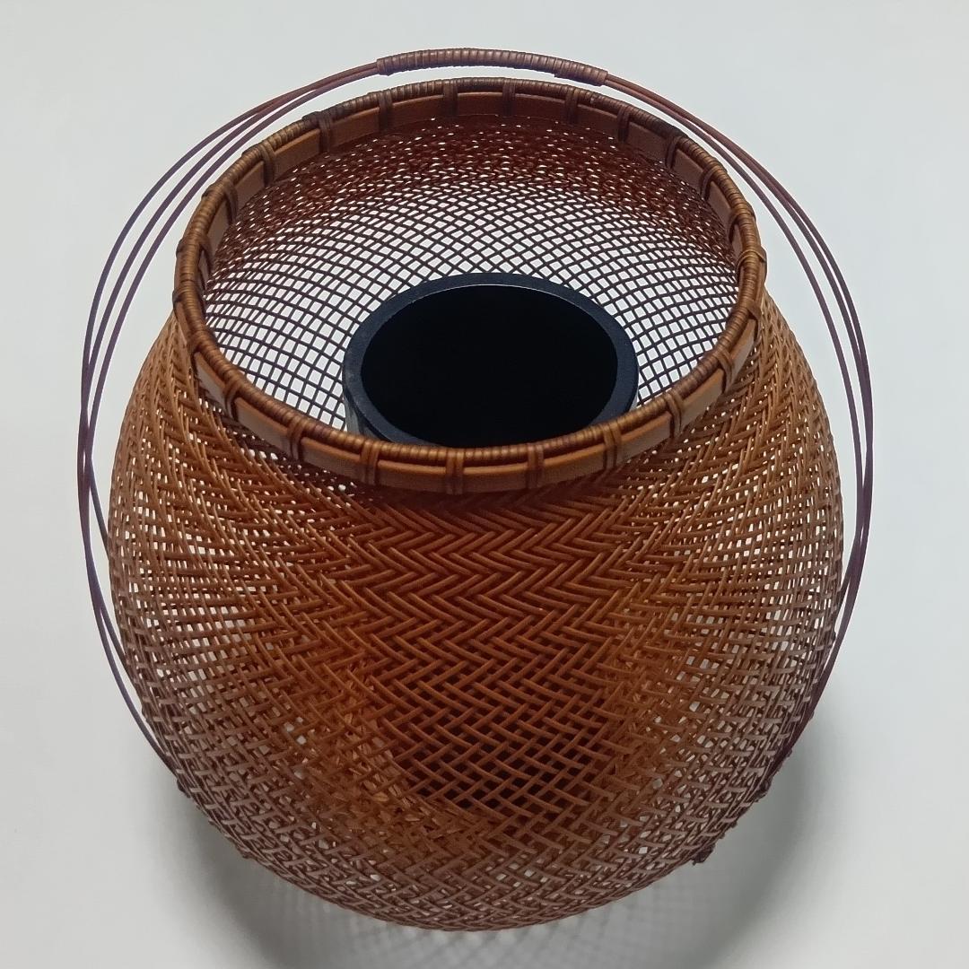 花籠 はなかご 竹工芸 茶道具 伝統工芸品　伝統工芸師 河野祥篁 作