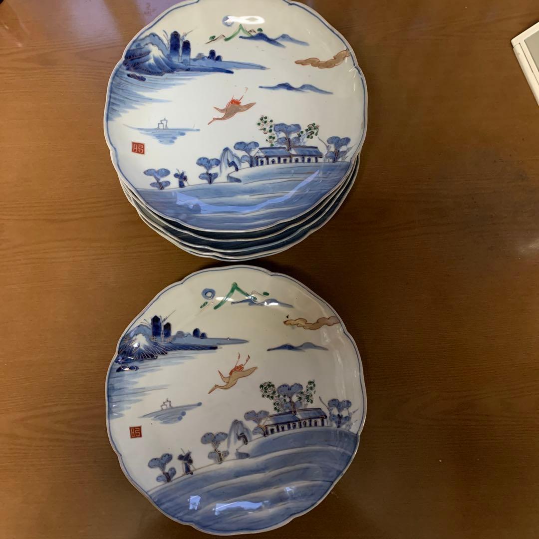 23.5㎝アンティーク皿６点(60万)