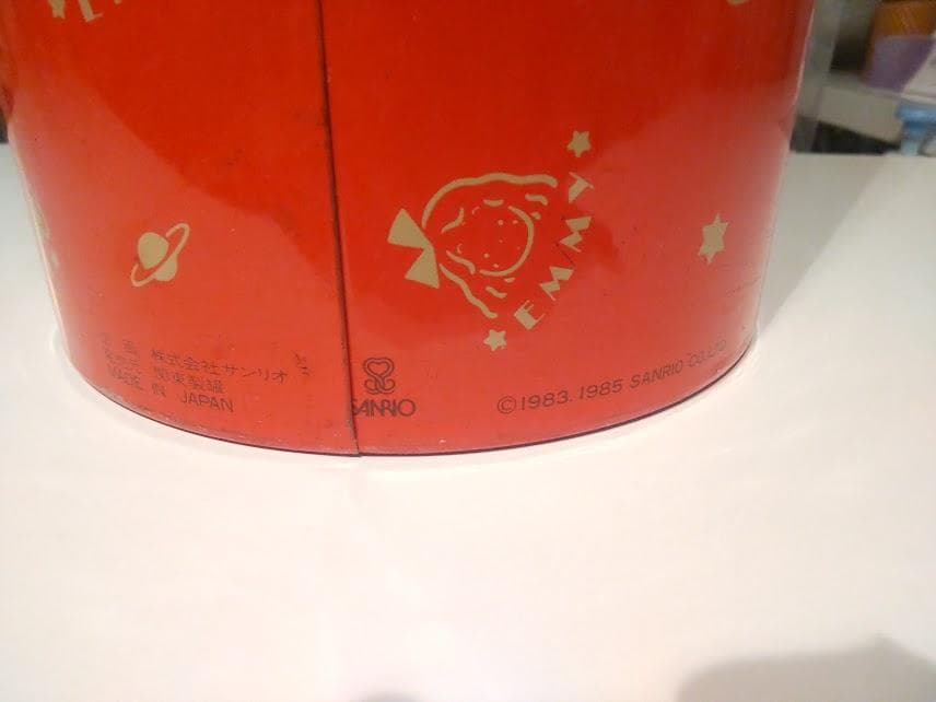 昭和レトロ★日本製 サンリオ エディ エミィ ザ ボードビルデュオ ゴミ箱