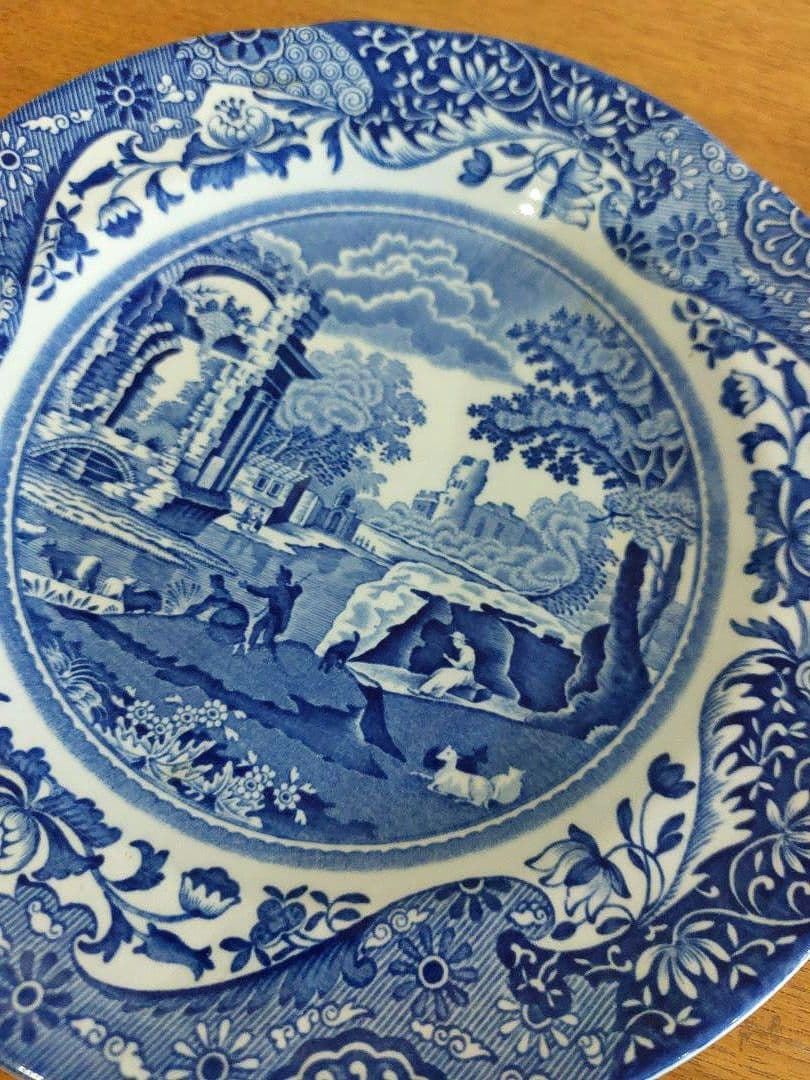 英国製 Spode スポード ブルーイタリアン 19㎝ 皿6枚 正規品